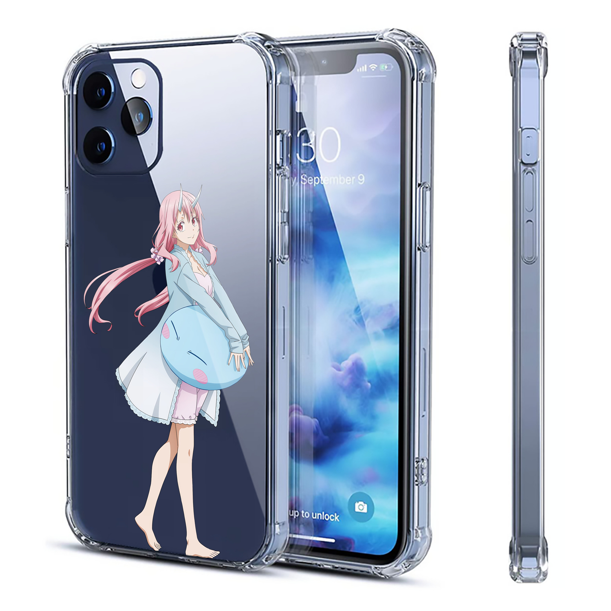 （画像用） 転スラ Regarding Reincarnated to Slime 【iPhone 12シリーズ対応】透明スマホケース（クリアソフトケース）